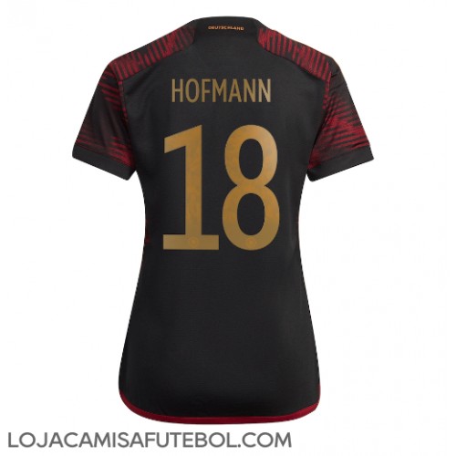 Camisa de Futebol Alemanha Jonas Hofmann #18 Equipamento Secundário Mulheres Mundo 2022 Manga Curta